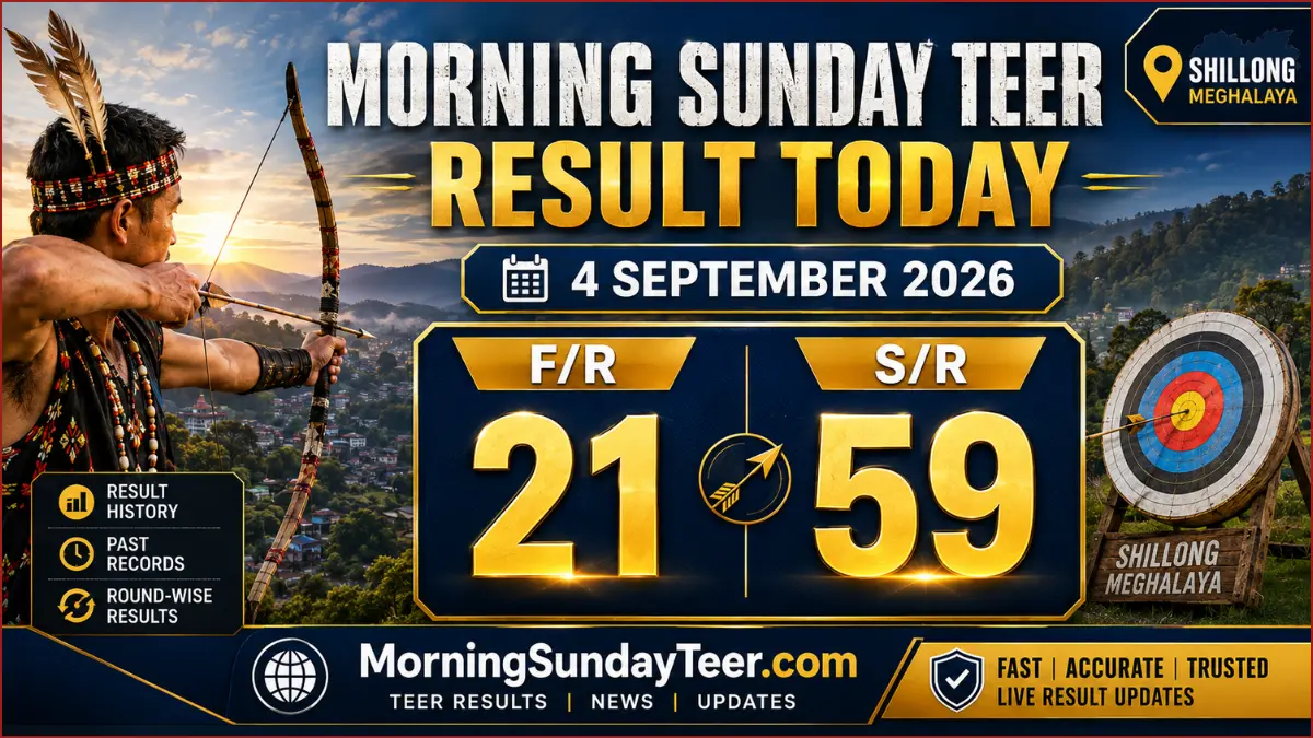 Morning Sunday Teer Result 4 September 2026 Today F/R 21 S/R 59